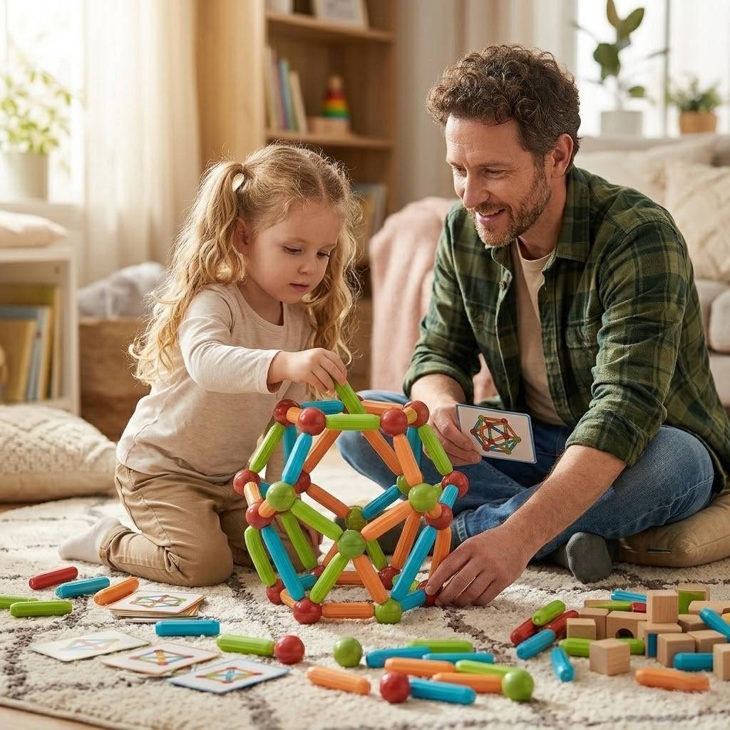 Strong Magnetic Building Rods Blocks
