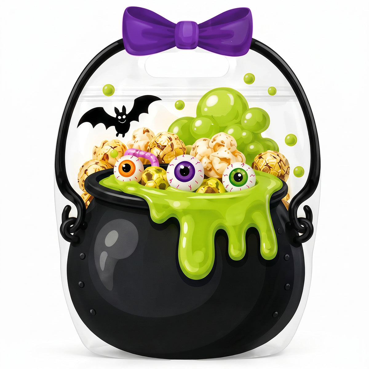 Halloween Plastic Goodie Bags, Trick or Treat Candy Bags 🎃
