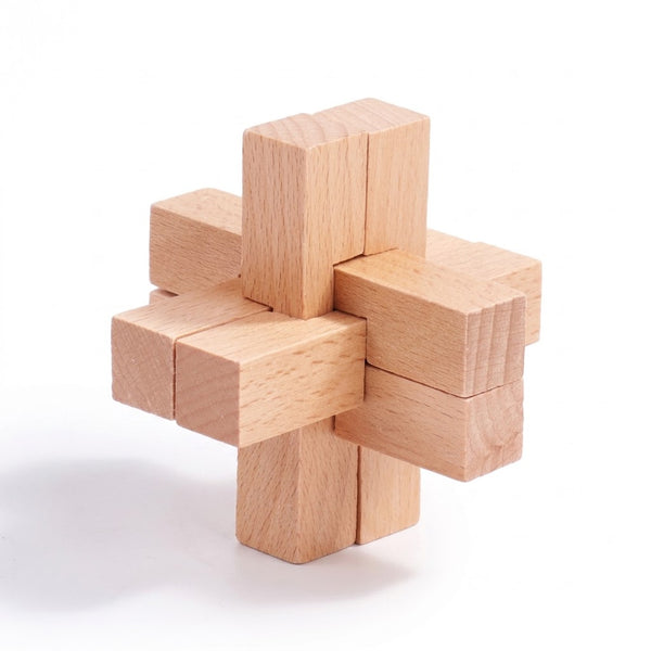 Wooden Kongming Lock Puzzle Toy