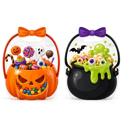 Halloween Plastic Goodie Bags, Trick or Treat Candy Bags 🎃