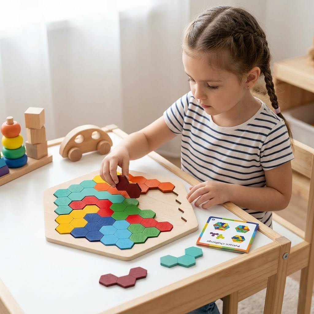 Hexagonal Brain Puzzle Toy