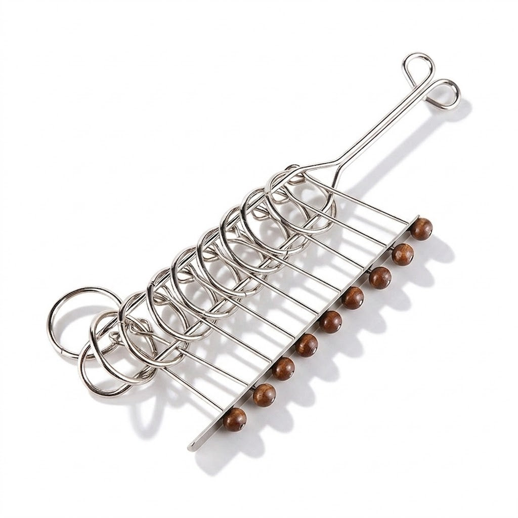 9-Linked Rings Metal Disentanglement Puzzle