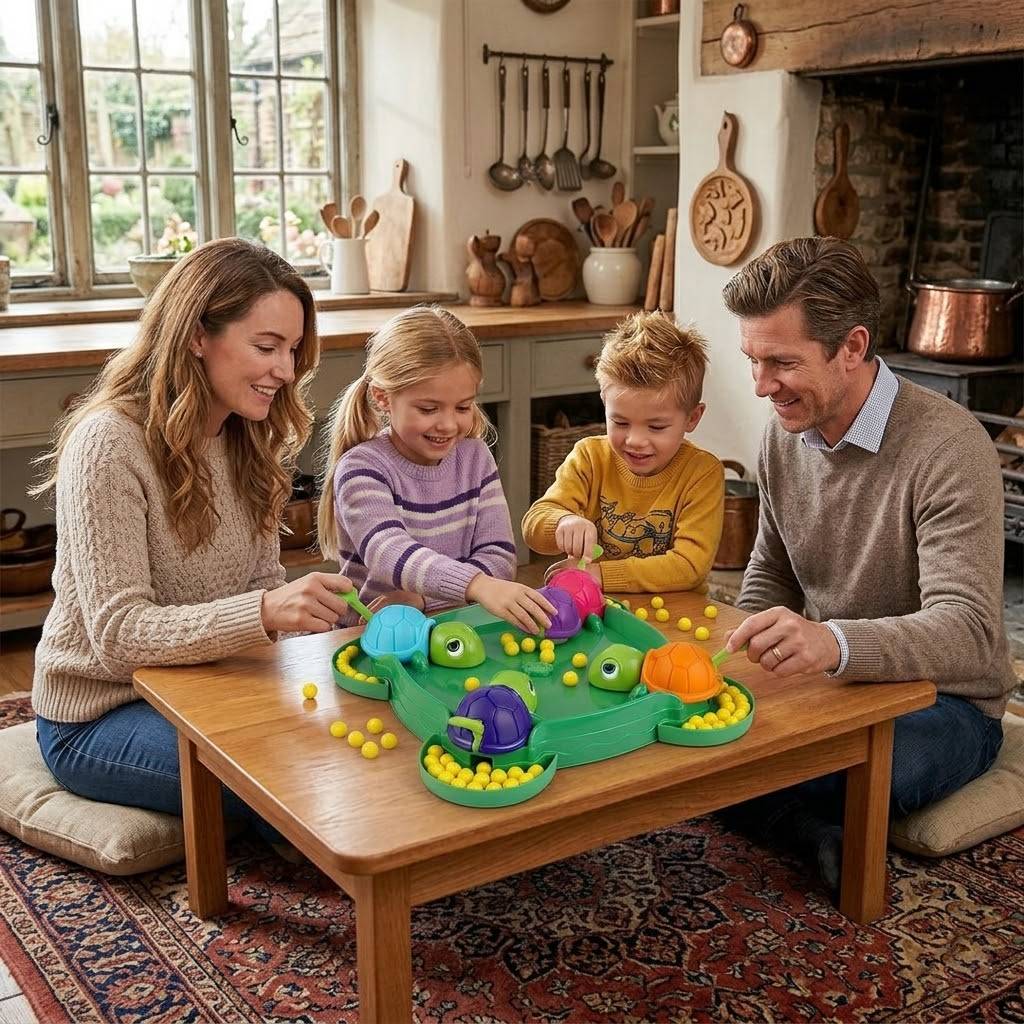 Hungry Turtle Tabletop Game – Multiplayer Reaction Toy