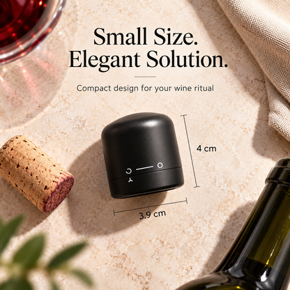 🍷 Mini Vacuum Wine Bottle Stopper – Airtight Freshness Sealer for Wine & Champagne