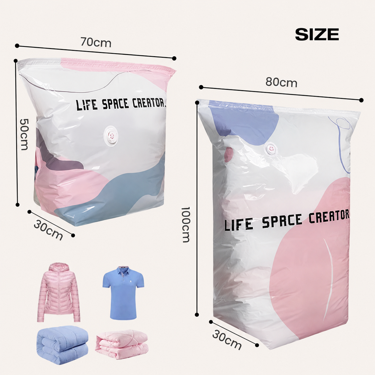 💨Last Day Buy 1 Get 1 Free No-Pump 3D Vacuum Storage Bags