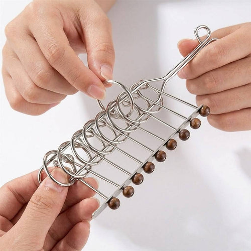 9-Linked Rings Metal Disentanglement Puzzle