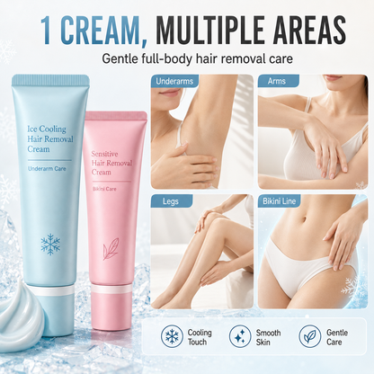 🥳2026 TOP PICK🥳 Hair Removal Cream – Enriched with Rose & Lavender Oil, Niacinamide Brightening – Inhibits Regrowth, Longer-Lasting Smoothness! 💖